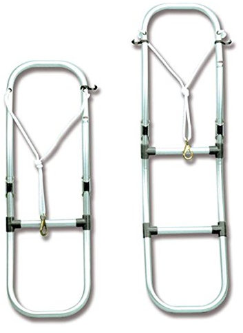 TREM Scaletta Pieghevole MOD. Alfa per Canotti Pneumatici Gommoni 3 o 4 Gradini N° Gradini: 3+1=4 L mm: 1130 Peso: 2300 gr.