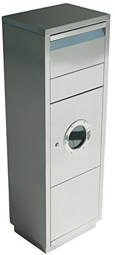 Radius Paketbriefkasten - Letterman Standing Ovation 1 - mit Bullauge - Edelstahl - 600