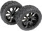 Absima 1:10 Buggy Kompletträder Tarmac forward 5-Speichen Schwarz 1 Paar