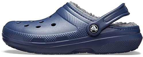 Crocs Unisexe Adulte Classic Lined Clog Sabots, Navy/Charcoal, 38/39 EU