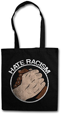 Urban Backwoods Hate Racism Hipster Bag Beutel Stofftasche Einkaufstasche