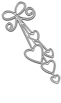 WuLi77 Herz Metall Stanzschablone Die Stanzen Zum Basteln Von Karten, Prägeschablone Für Scrapbooking, DIY Album, Papier, Karten, Kunst, Dekoration