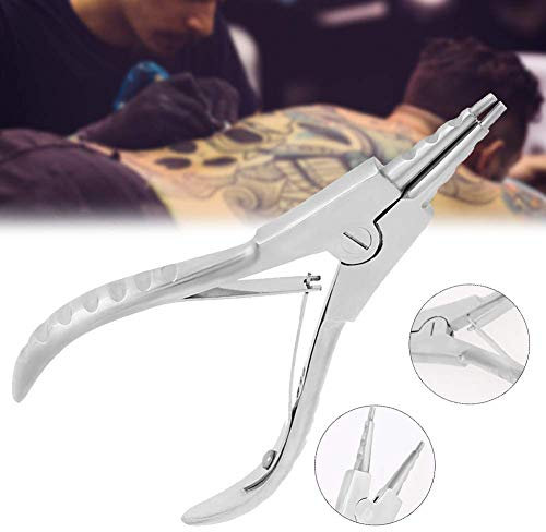 Kit per piercing al corpo in acciaio chirurgico, per orecchio, naso, labbra, ombelico, lingua, setto nasale, pinza, pinza