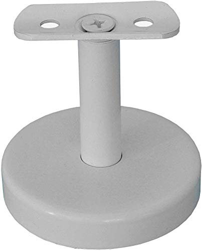 Buche Treppe Wand Handlauf/Geländer/Rundholz/Stange/Griff unbehandelt Ø 42 mm mit bearbeiteten Enden ohne Handlaufhalter passende Handlaufhalter Modell U weiß gepulvert