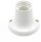 CABLEPELADO Portalampada E27 presa diritta | Supporto lampada da parete | Base applique portalampada | Attacco E27 | 4A 250V | Facile da installare | Bianco