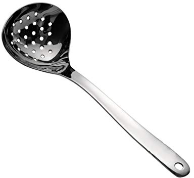 Espumadera Colador Cuchara perforada Skimmer Skimmer Skimmer Skimment Spoon Cómodo Grip Manija para la resistencia al calor de la cocina Coladores de Cocina