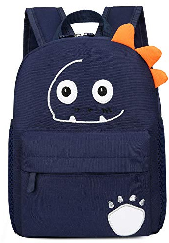 Happy Cherry Cartable Maternelle Fille Garçon Bande Dessinée Sac à Dos Enfant Bagages Enfant Mignon Bleu Foncé 1-3 ans