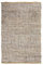 Bravich Recycled Leather Chindi Rug- Sand Beige. Small Handmade Area Rag Rug, Woven Traditional Indian Carpet For Living Room, Bedroom, Hallway - 60x90cm (2' x 3').