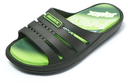 JOMIX Chanclas Hombre Verano Cómodas Zapatillas Casa Sandalias Piscina Mar Ducha Transpirable Ligera Chanclas de Goma EVA, Verde, 41 EU