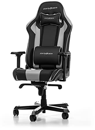 DXRacer (das Orginal King K99 Gaming Stuhl, Kunstleder, Schwarz-grau, 200 cm, < 200 cm