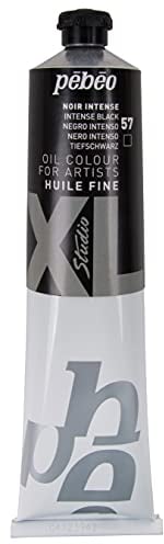 PEBEO 200057 - Fine Oil XL 200 ML - Pintura al óleo negra - Negro intenso 200 ml