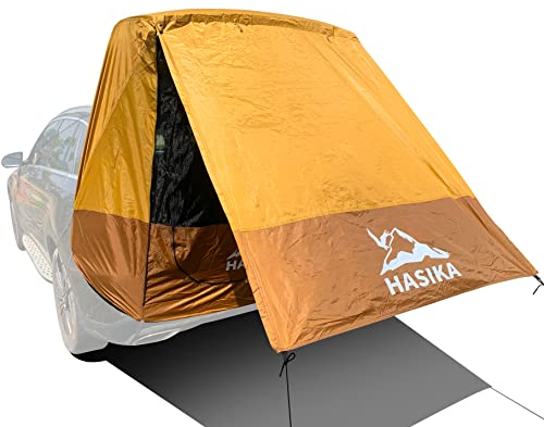 Hasika Heckklappen-Sonnensegel für Auto, Reise, kleine bis mittlere Größe, SUV, wasserdicht, 3000 mm, Gelb (groß)