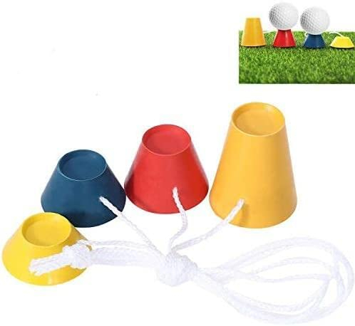 Golf Tees Gummi Kurz Golftees Wintertees Set 4 Stück, Bunt Winter Tee Unterschiedlicher Höhe Golfbälle Driver Range Matte Zubehör, Training Gummitees für Indoor Outdoor Übungsmatte Sport (4 Stück)