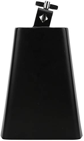 Tomotato 7 Zoll Kuhglocke Stahl Metall Kuhglocke Lautes Perkussionsinstrument Glocke Kuh Glocken Musikalische Glocke Schwarze Glöckchen Instrumente für Lärm, Sport Events, Fußball Spiele(7 Zoll)