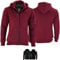 BULLDT Damen Motorrad Hoodie mit Protektoren 100% Aramid Schutz Schutzjacke Hood Motorradjacke Textil Weinrot - 46