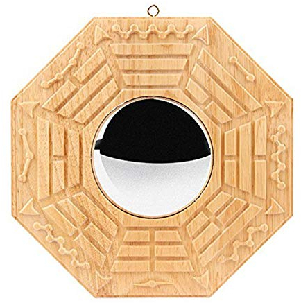 Hagar Feng Shui Bagua-Spiegel Mit Traditionellem Chinesischem Konkav/Konvex Design Zum Schutz Vor Schädlicher Und Passiver Negativer Energie