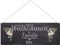 PR Print Royal Haustürschild mit Name - Herzlich Willkommen bei Familie - Metallschild mit Familienname Personalisieren, Outdoorschild aus Aluminium | Wetterfest, Blumen-Motiv, 24x9 cm