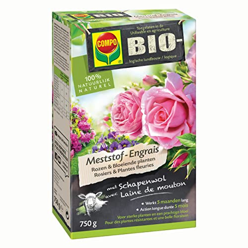 COMPO Engrais Bio Roses & Plantes à Fleurs 750 g