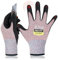DEX FIT Level 5 Schnittschutzhandschuhe Cru553; 3D-Komfort-Passform, Fester Griff, Dünn und Leicht, Touchscreen-Kompatibel, Langlebig, Atmungsaktiv und Kühl, Waschbar; Rot L (9) 3 Paare