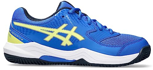ASICS Gel-Dedicate 8 Padel Gs Sneaker, Illusion Blue Glow Yellow, 39 EU