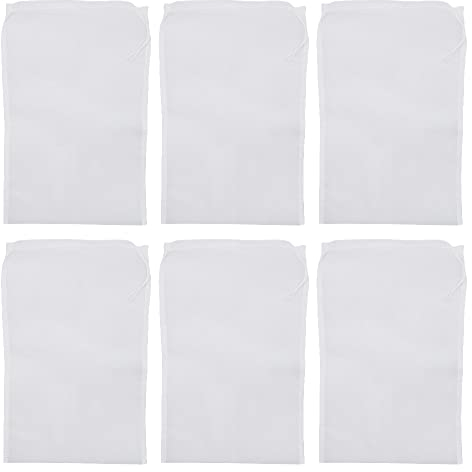 UMCHU 6 Pezzi 200 mesh Tessuto Filtrante in Nylon,Panno filtrante a Maglia fine,per Latte di Noci, Succo di Frutta, Latte di Soia, Caffè, Succo di Verdura(20 * 30cm)