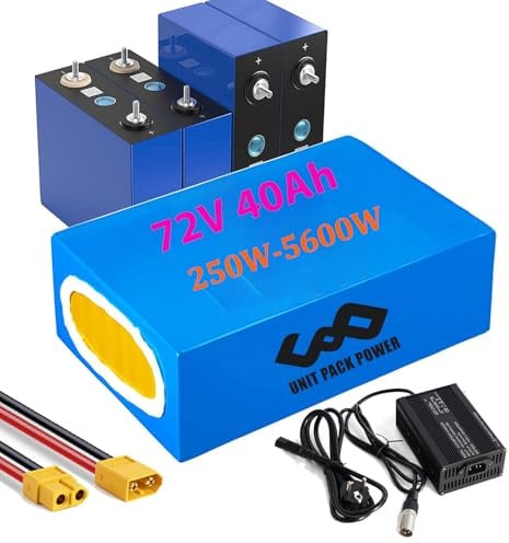 72V 40Ah Lithium-Ionen-Akku für 3000W E-Scooter/Handcycle für Dreirad/Rollstuhl/Ebike Umbau Kit Accu