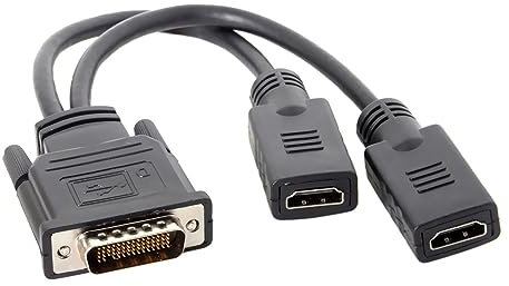 xiwai DMS-59Pin maschio a doppia HDMI 1.4 HDTV, cavo di prolunga splitter per scheda grafica PC