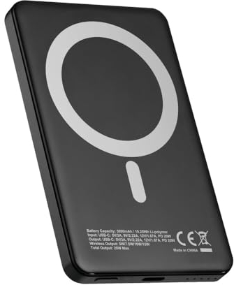 Optiline 91809 Power bank caricatore caricabatterie portatile smartphone compatibile con Mag Case Optiline e tecnologia MagSafe