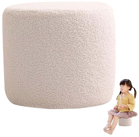 Dorccsi Ottoman-hocker Pouf-Stuhl Ottoman-hocker Hohe Kleine Poufs Für Das Wohnzimmer Robuster Und Bequemer Gepolsterter Sitz Fußhocker-Rest Belastbar Bis Zu 150 Kg 7,5 Zoll Für Büro Eingangsbereich