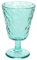 Tognana Elsa Lot de 6 verres à pied 270 cc, verre vert aquatique