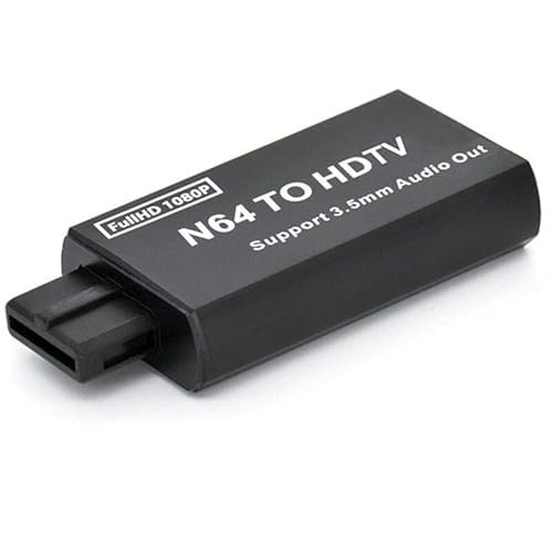 Convertisseur N64 vers HDMI, console de jeu vers HDMI, convertisseur audio vidéo HDMI pour N64/SNES/NGC, prenant en charge PAL/NTSC avec sortie audio de 3,5 mm