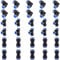 6mm Pneumatic Fittings, 30 Pcs Air Line Fittings Connector, Plastic Push Quick Connect Couplings, Air Tool Accessories for Pipe Tube, Straight Elbow and Tee
