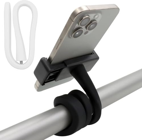 ZOCONE 2 Stück Kinderwagen Handyhalter Flexibler Handyständer für Kinderwagen, Tragbare Handyhalterung für Kinderwagen Kinderwagen Telefonhalter - Stabile, weiche Silikon Buggy Handyhalterung für