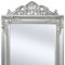 243693 Miroir sur pied style baroque Argenté 160 x 40 cm