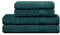 CAMRY Handtuch Set 4-teilig - 2 Badetücher 70x140 cm und 2 Handtücher 50x100 cm aus 100% Baumwolle 500 g/m² - weiche und saugstarke Tücher in Farbe Petrol