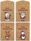 BETESSIN 50 Stück Papiertüten Weihnachten - 11.5x9cm Geschenktüten Weihnachten - Adventskalender Tüten zum Befüllen - Weihnachtstüten Klein - Geschenkverpackung Weihnachten
