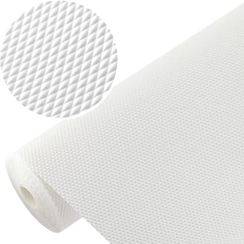 GTV - 1 Rolle 48cm x 300cm Antirutschmatte Schubladenmatte Küchenschrankmatte Einlegematte Rutschhemmende Noppenmatte Kunststoff Schubladeneinlage Kühlschrank matten