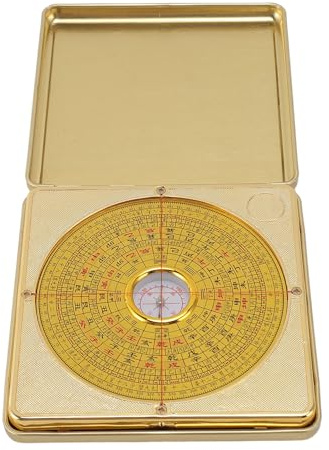 HOHXFYP Feng Shui Luo Pan, Eiserner Chinesischer Alter Kompass, Wohn Feng Shui Kompass, Alter Kompass Zum Erlernen Von Wohn Feng Shui