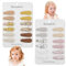 CATOR Lot de 24 pinces à cheveux pour tout-petits pour cheveux fins, nœuds à cheveux, pinces crocodiles entièrement doublées, pinces latérales pour bébé, accessoires de cheveux polyvalents en tissu