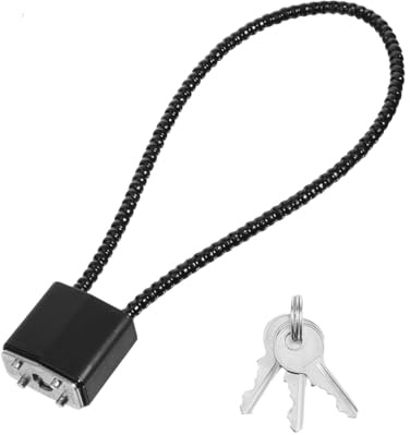 HABNI Candados De Cuerda De Acero Con Llaves Y Candados De Grillete Largo Resistente Candado De Cable Flexible Para Interiores Y Exteriores Cubo De Ruedas Bicicleta Maleta Puerta Gimnasio Taquilla