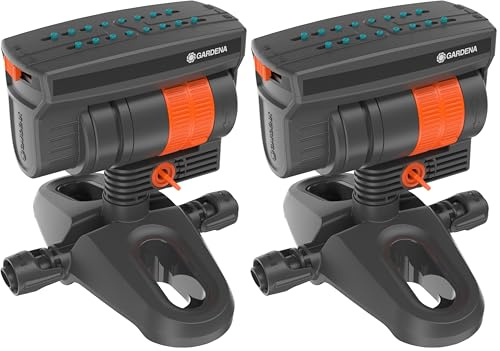 Gardena Micro-Drip-System Viereckregner OS 90: Regner für das automatische Bewässerungssystem, für rechteckige Flächen bis 90 m² einstellbar, Quick & Easy Verbindungstechnik (13325-20), Modern