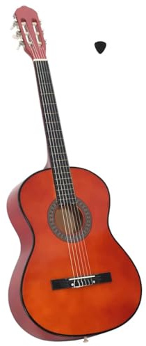 Runheo Chitarra classica da concerto 4/4 39 pollici in legno di tiglio, scala 65 cm, corde in nylon per principianti, pratica a casa, apprendimento musicale