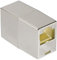 Hama CAT5e-Netzwerkadapter, 2x Modular 8p8c (RJ45)-Kupplung, Silber