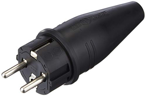 Monacor AAC-140P Enchufe conector eléctrico, Tipo F, 16 A, Color Negro