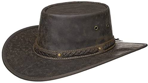 Barmah Squashy Crackle Kangaroo Traveller Outdoorhut Rollhut (L (58-59 cm) - braun)