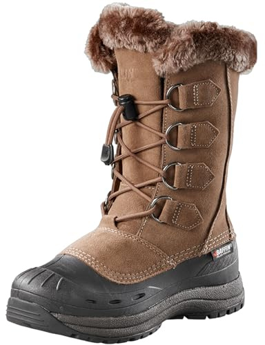 Baffin Boot | Tundra bewertet, Obermaterial aus Wildleder, Kunstfellkragen, strapazierfähige Gummi-Außensohle, einfacher Einstieg