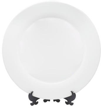 10 Inch Plain White Ceramic Sublimation Plate with Stand