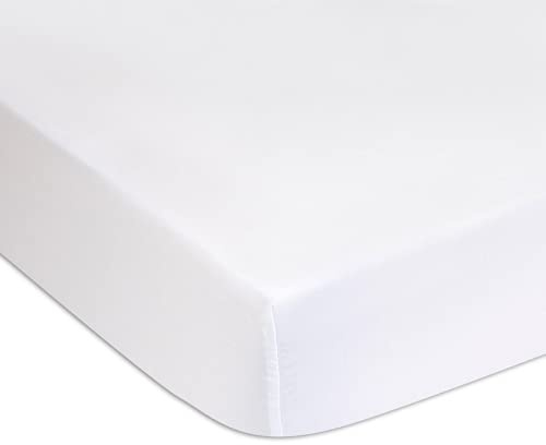 2 Stück Matratzenschoner, Matratzenschoner | Körbchen, Babywiege | wasserdicht & atmungsaktiv | weiß | Marke Easy Dorf | Öko-Tex Zertifiziert Bio-Baumwolle – 1