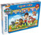 Clementoni 27945 Supercolor Paw Patrol – Puzzle 104 Teile ab 6 Jahren, buntes Kinderpuzzle mit besonderer Leuchtkraft & Farbintensität, Geschicklichkeitsspiel für Kinder