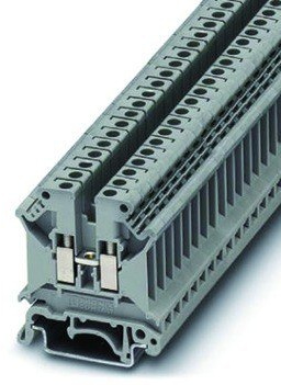 Phoenix Contact Universalklemme UK 5 N, Länge 42,5 mm, 2-polig, 2-stellig, Schraubanschluss, Grau, Thermoplast, DIN-Schienenmontage, 41 A, 800 V AC, IEC, UL
